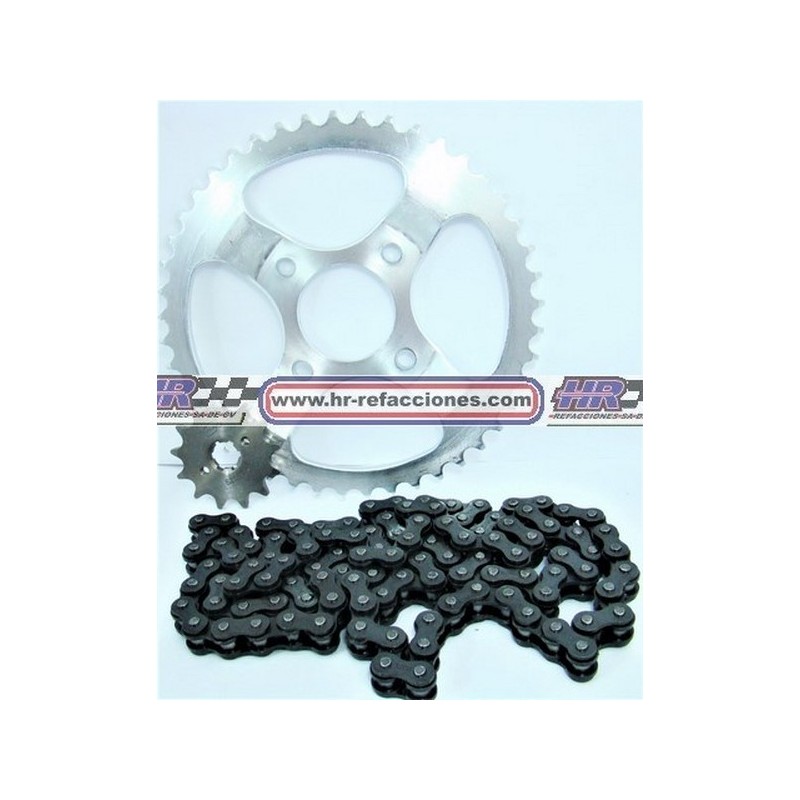 MOTOCICLETAS  KIT ENGRANES CON CADENA DM150 MOTOKING 520 45T-12T DM150 ITALIKA