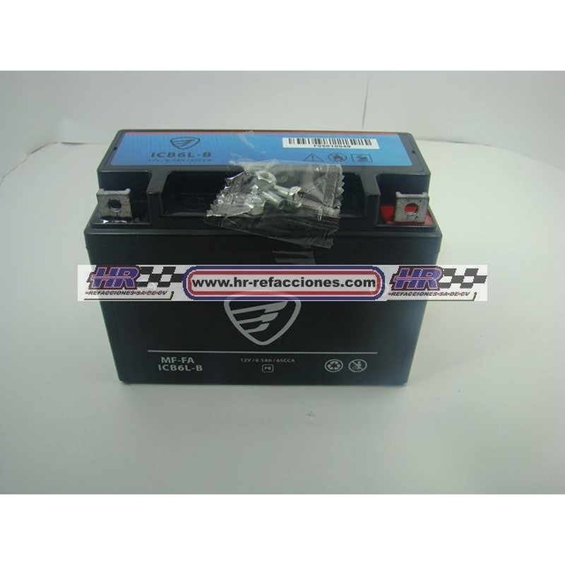 MOTOCICLETAS  BATERIA LIBRE MANTENIMIENTO CB6L B/L FM-6 5  ICB6L-B MF-FA