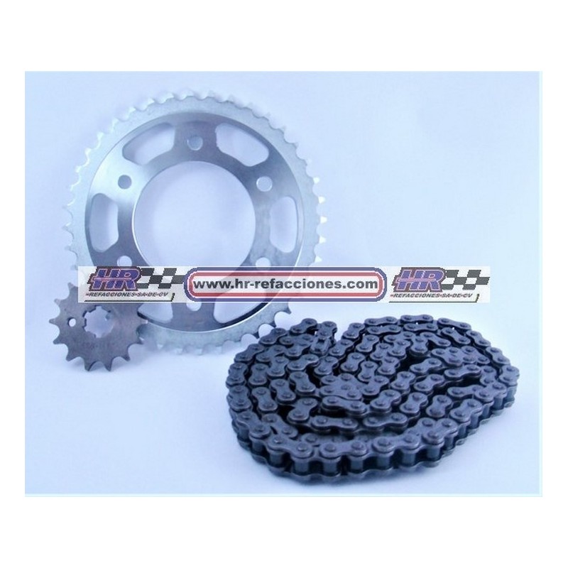 MOTOCICLETAS  KIT ENGRANES CON CADENA 428H/136  40T/14T MASUDA