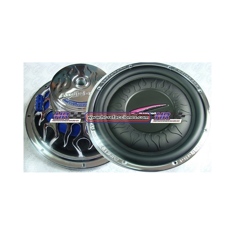 ACC BOCINA AUDIO  WOOFER AUDIOBAHN 12  PIEZA 400 WATTS RMS AW1251T CROMADO AW1251T   AXEL-12STI@4   AXEL-12S