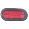 ACC LUZ  PLAFON OVALADO LED ATORNILLABLE 66 LED 12V CON ESTROBO ROJO PLA6648B/R   PLA6611B/RD   PLA