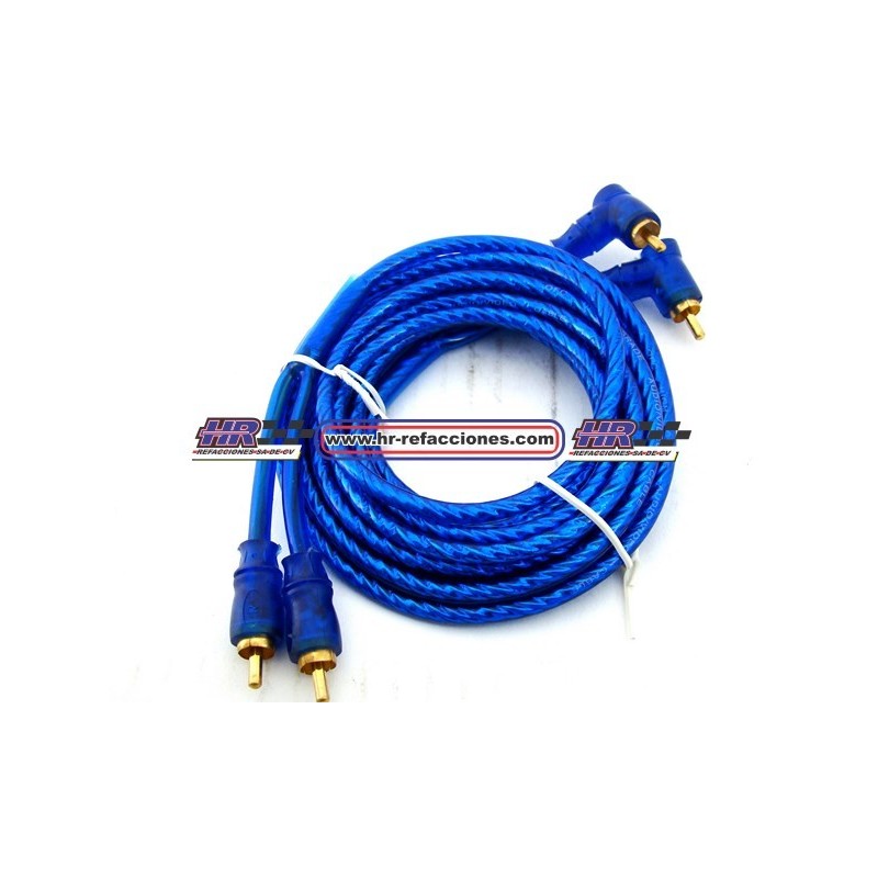 ACC CABLE  EXTENCION RCA 3.65 MTS AUDIOBAHN ARCA365T   ARCA36GB   ARCA36GB