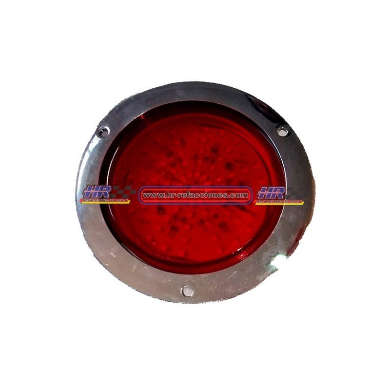 ACC LUZ  PLAFON REDONDO LED ATORNILLABLE ROJO 48 LED ROJO C/FUNCIONES PLANO FEC7688900 ROJO AMBAR