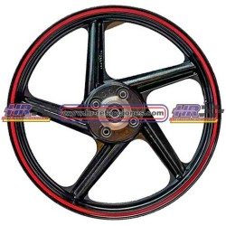 MOTOCICLETAS  RIN DELANTERO FT250TS NEGRO/ROJO