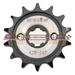 MOTOCICLETAS  ENGRANE TRACCION ACERO  1045 MOTOKING 15T FT125/FT125CL/FT125E/FT125SPORT/FT125TS/XFT125