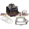 MOTOCICLETAS  CILINDRO COMPLETO CON PISTON  ANILLOS Y PASADOR ITALIKA GTS175/WS175/TS170