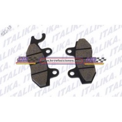 MOTOCICLETAS  BALATAS FRENO DISCO DELANTERO	 250SZ / 15  DM150 / 22  DM150II / 22/ 23  DM150ROJA / 18/ 1