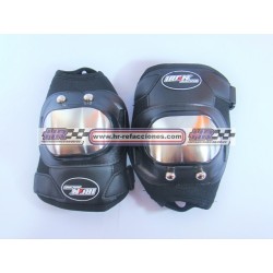 MOTOCICLETAS  RODILLERAS IR071 ACERO INOXIDABLE 2 PZAS