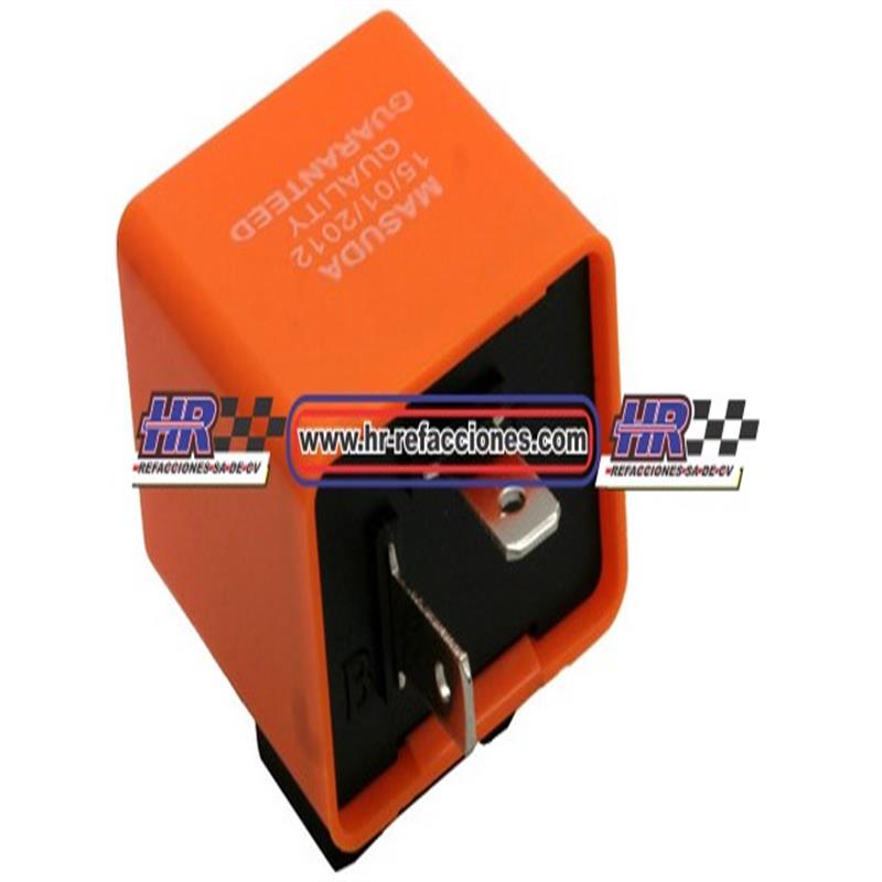 FLASH SIN SONIDO 12V NARANJA MASUDA 2P