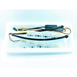 ACC LUZ LED  LUZ LED TIRAS SECUENCIALES JUEGO PARA FARO  ACABADO EN CRYSTAL  MULTIFUCIONES INCLUYENDO T