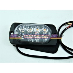 ACC LUZ  PLAFON ESTROBO AUTOMOTRIZ   8 LED   MULTIFUNCIONES AMBAR BLANCO PIEZA