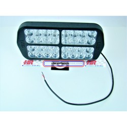 ACC FARO  FARO LEDS RECTANGULAR HIPERLED 32 LED PIEZA FIJO Y ESTROBO 12/36V PIEZA