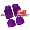 ACC TAPETE  TAPETE AUTO 4 PZAS CROMADO MORADO MATE