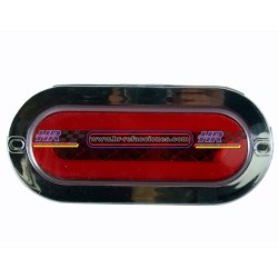 ACC LUZ  PLAFON OVALADO  5 LED 4 FUNCIONES ROJO CON FLECHA SECUENCIAL PIEZA