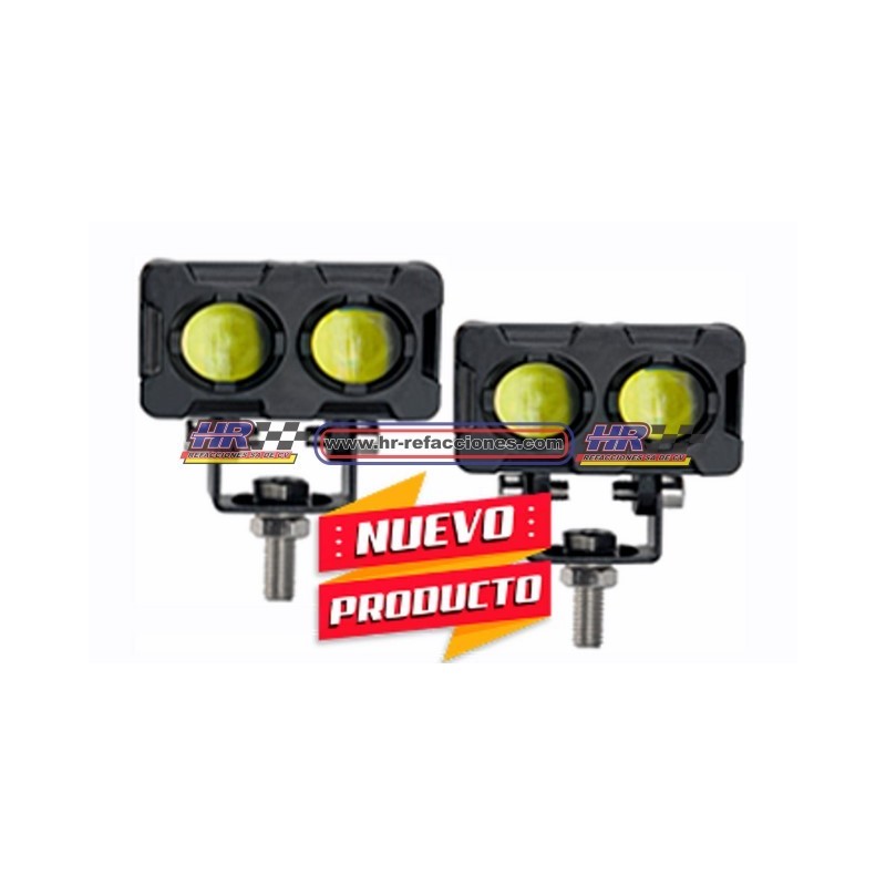 MOTOCICLETAS  FARO LED PARA MOTO RECTANGULAR 5 FUNCIONES (( JUEGO )) BLANCO/AMBAR FALM69   FALM76   FALM