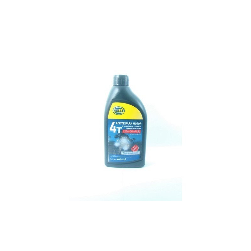 MOTOCICLETAS  ACEITE MOTOR 946 ML HELLA MINERAL 20W50 HMMO-20W50LT   HMMO-20W50LT