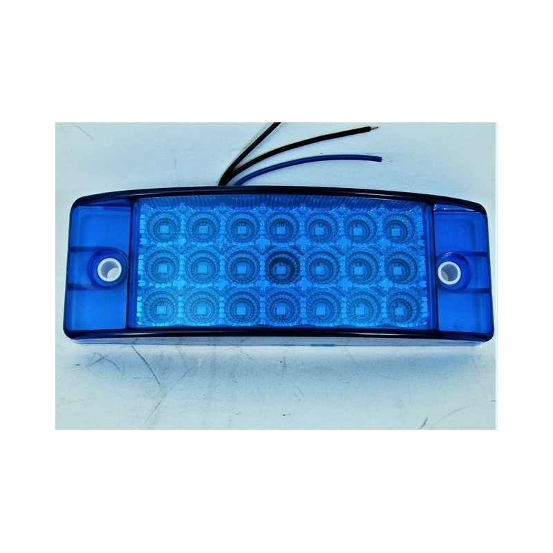 ACC LUZ  PLAFON LATERAL LED RECTANGULAR CON ESTROBO AZUL PLA65091BL   PLA65091BL