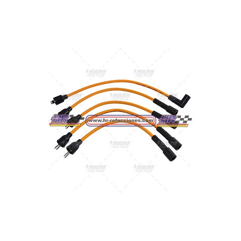 KEM  CABLE BUJIAS CHRYSLER CB 154 CHRYSLER 4 CIL. 2.5 LTS. M.P.F.I.  1990-1995. LE BARON  SHADO