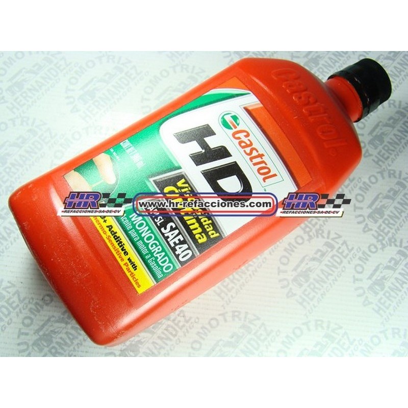 QUIMICOS ACEITE  MOTOR 946 ML CASTROL HD40 MONOGRADO 946ML