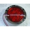 ACC LUZ  PLAFON REDONDO LED ATORNILLABLE ROJO  13 LEDS CROMADO CON LUPAS FUNCIONES 4