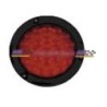 ACC LUZ  PLAFON REDONDO LED ATORNILLABLE ROJO 24 LED CON INTERMITENTES NEGRO