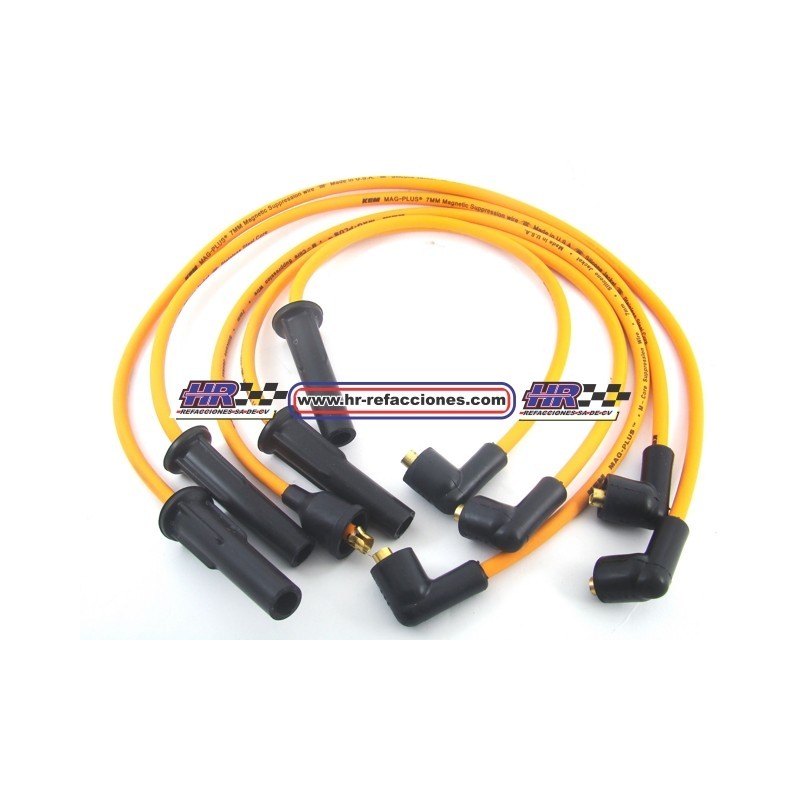 KEM  CABLE BUJIAS NISSAN CB 141 TSURU 93 TAPA ROJA FUEL INJECTION