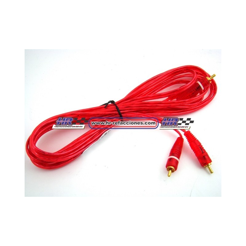 ACC CABLE  EXTENCION RCA 4 20 MTS ROJO