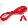 ACC CABLE  EXTENCION RCA 4 20 MTS ROJO