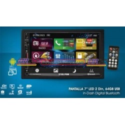 ACC AUTOESTEREO  ESTEREO STEELPRO 7   alta definicion ,Reproductosr MP3 USB Carga Rapida, Bluetooth, USB, R