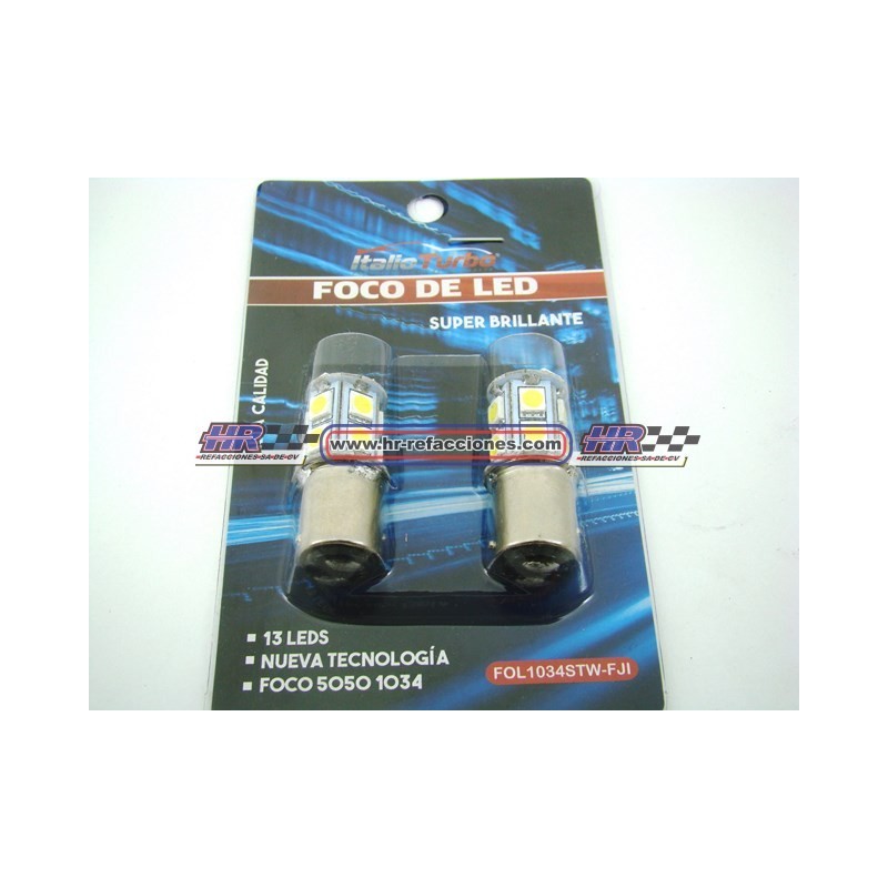 ACC FOCO LEDS  FOCO LEDS 1034 CON ESTROBO JGO BLANCO 13 LED