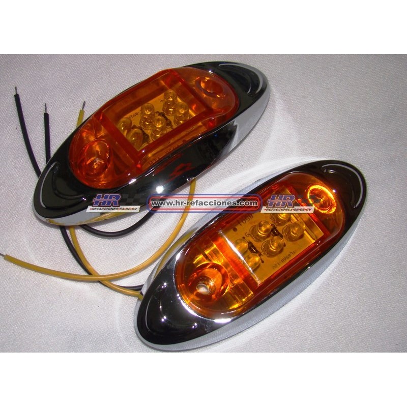 ACC LUZ  PLAFON LATERAL  5 LED ROJO (( JUEGO ))  DE 2 PZAS