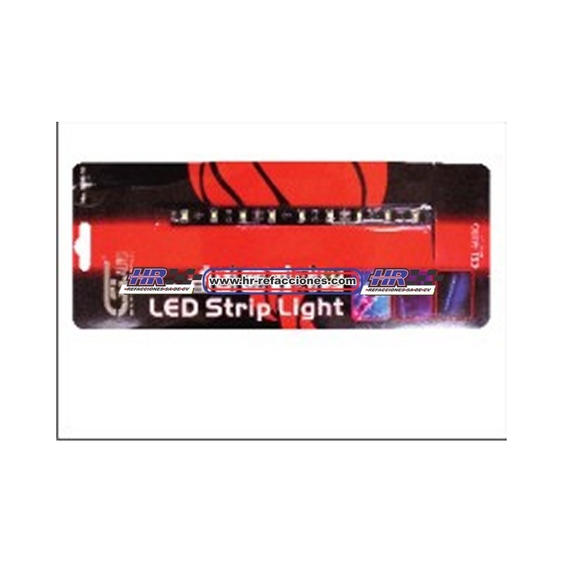 ACC LUZ LED  LUZ LED  15 CM ADHERIBLE COLORES ROJO AZUL BLANCO AMBAR PZA