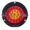 ACC LUZ  PLAFON REDONDO LED ATORNILLABLE ROJO 24 LED CON FUNCIONES FLOR CONTORNO NEGRO