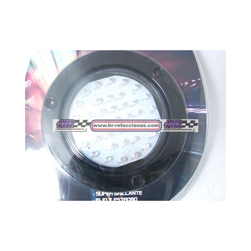 ACC LUZ  PLAFON REDONDO LED ATORNILLABLE AMBAR 40 LED SINFÍN   4