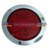 ACC LUZ  PLAFON REDONDO LED ATORNILLABLE ROJO  8 LEDS CROMADO CON LED FUNCIONES 4