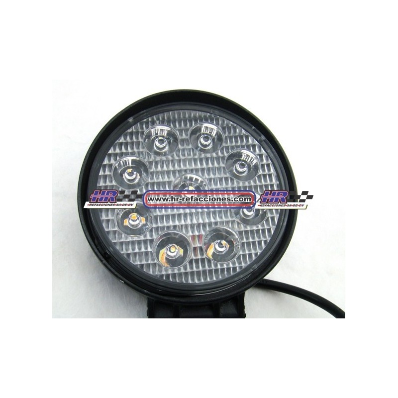 ACC FARO  FARO LEDS REDONDO HIPERLED  9 LED (( JUEGO )) 27W AMBAR Y BLANCO