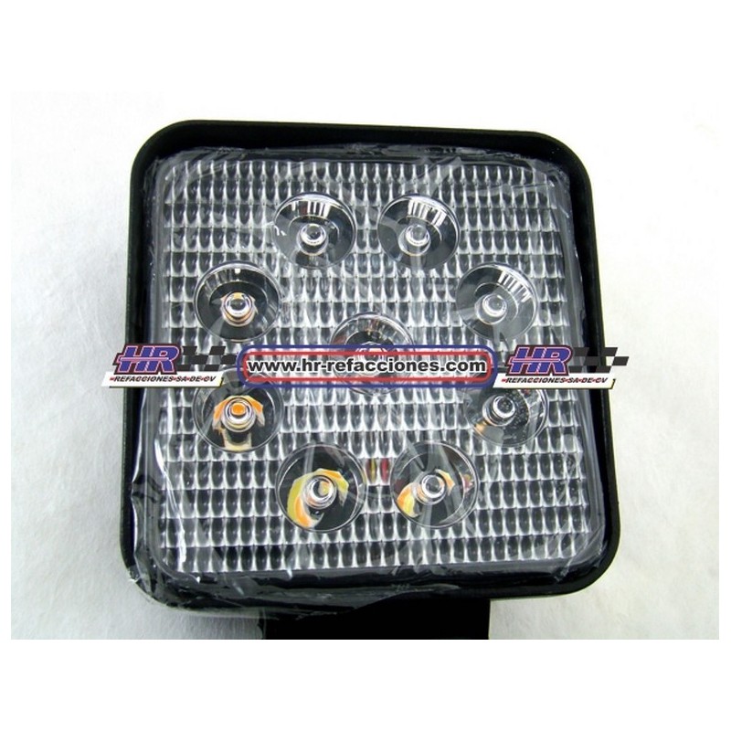 ACC FARO  FARO LEDS CUADRADO HIPERLED  9 LEDS 27 WATTS PIEZA AMBAR Y BLANCO