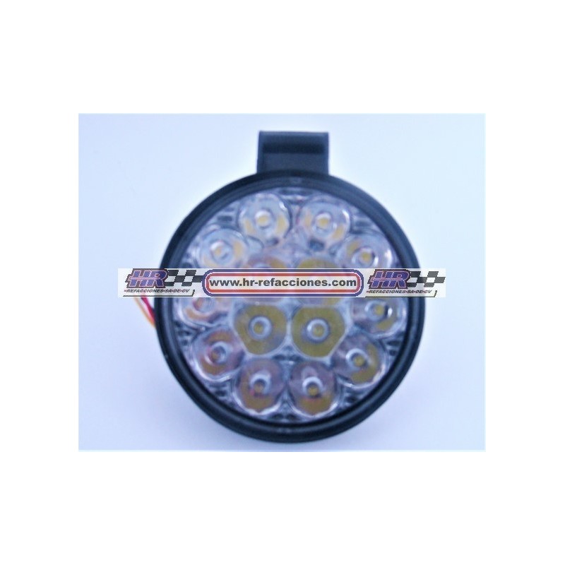 ACC FARO  FARO LEDS REDONDO HIPERLED  9 LED (( JUEGO ))  BLANCO CON ESTROBO O FIJO