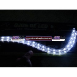 ACC LUZ LED  LUZ LED BLANCA TIPO AUDI 2 PZAS ADHERIBLE