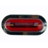 ACC LUZ  PLAFON OVALADO  5 LED 4 FUNCIONES ROJO CON FLECHA SECUENCIAL PIEZA