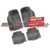 ACC TAPETE  TAPETE AUTO 4 PZAS CROMADO CARBON MATE