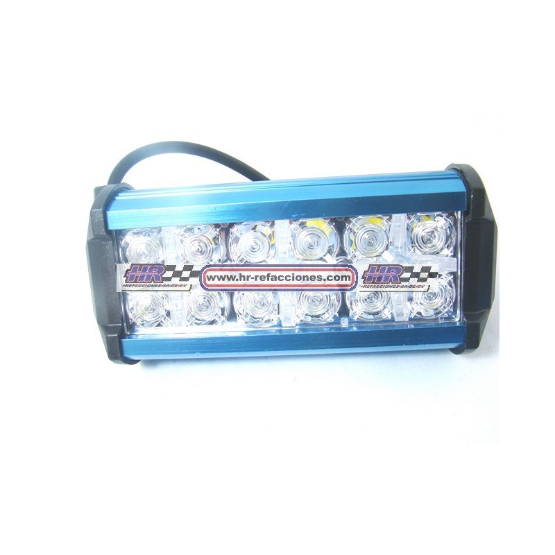 ACC FARO  FARO LEDS BARRA CON CUARTO AZUL PIEZA 12 LEDS