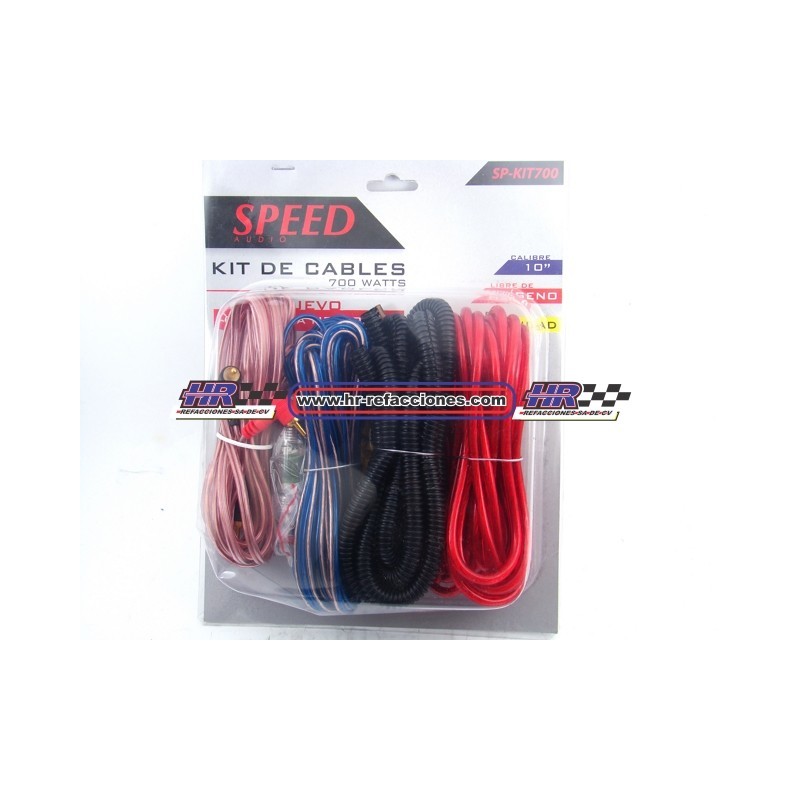 ACC CABLE  KIT PARA INSTALACION CALIBRE 10 6 PIEZAS CON FUSIBLE Y TERMINALES