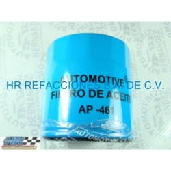 FILTRO ACEITE  PEUGEOT GP-461 PEUGEOT 307 XR  XS  XT 4CIL 2 0L 03-04 206 XR 4CIL 1 4L 00-05  406 COUPE 6C