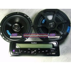 ACC AUTOESTEREO  ESTEREO CON BOCINAS 6 1/2 HF PK120UB USB BLUETOTOOH CARATULA DESMONTABLE TARJETA SD 50 WAT