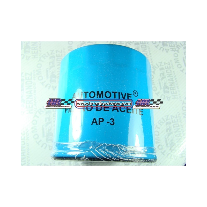 FILTRO ACEITE  CHEV GP- 3 CHEYENNE V8 5 7LT F/I 94-96  CAMIONETAS C35  292 6-4 1 Y 4 8LT 85-91   CAMARO Z