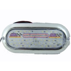 ACC LUZ  PLAFON OVALADO 66 LED BLANCO ULTRA PLANO CON FUNCIONES ARILLO CROMO PIEZA