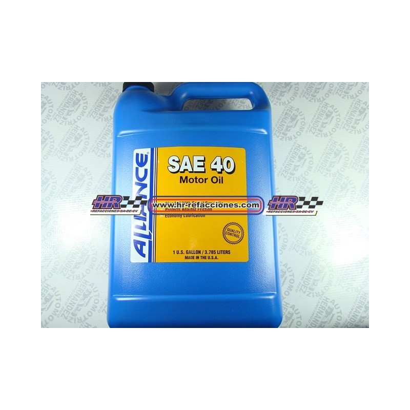 QUIMICOS ACEITE  MOTOR GALON ALIANCE 50 SD/CC GARRAFA 5 LITROS