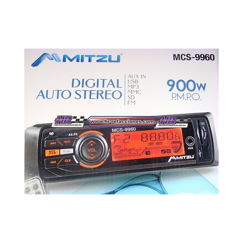 ACC AUTOESTEREO  ESTEREO MCS 9950 USB SD MMC AUX IN 4 X 25 W