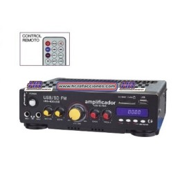 ACC AMPLIFICADOR  AMPLIFICADOR PARA PERIFONEO USB SD FM 110V 12V 180W PMP